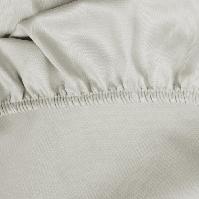 Cearceaf cu elastic 180x200+30 cm  Bumbac 100% Crem [3]