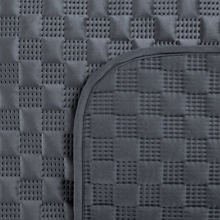 Cuvertura pat matrimonial 220x240 cm - Gri inchis [4]