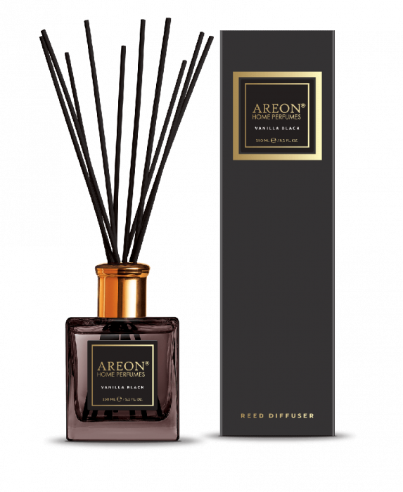 Difuzor cu betisoare Areon Home Perfume Vanilla Black 150 ml [2]