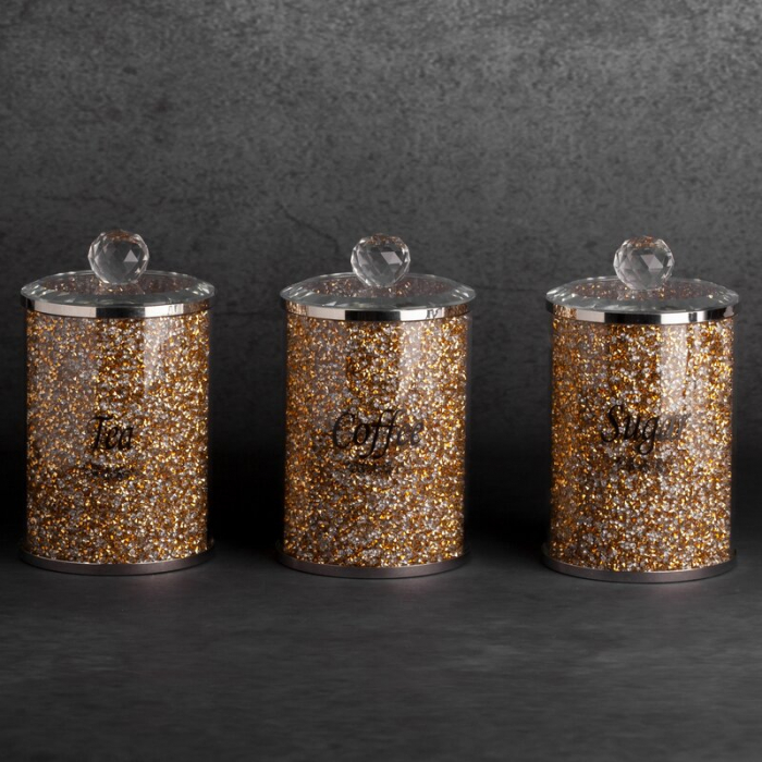 Set 3 recipiente luxoase pentru ceai, cafea si zahar [2]