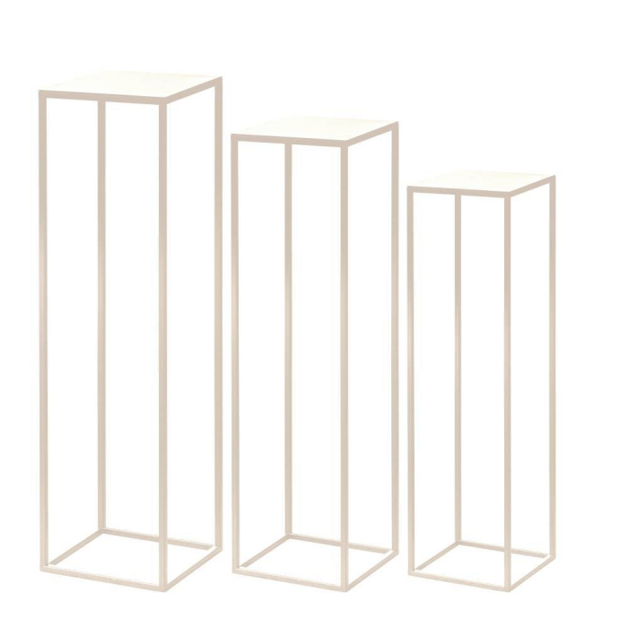 Set suport plante metalic nisipiu – design modern [2]