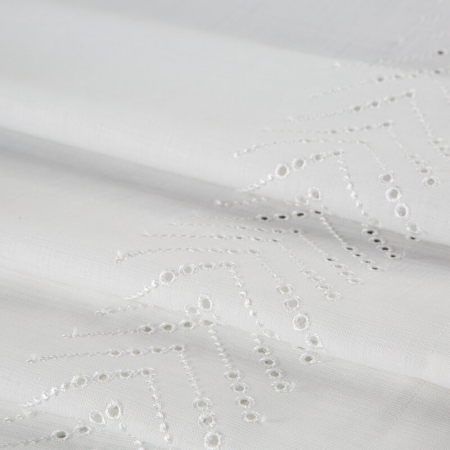 Fata de masa eleganta 160x260 cm – alb ivory cu broderie delicata [1]