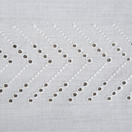 Fata de masa eleganta 160x260 cm – alb ivory cu broderie delicata [3]