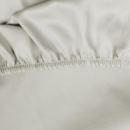 Cearceaf cu elastic 180x200+30 cm  Bumbac 100% Crem [2]