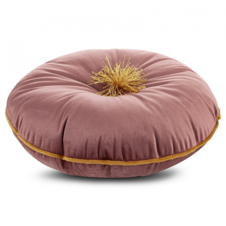 Pentru Dormitor - Perna decorativa rotunda din catifea – 40 cm