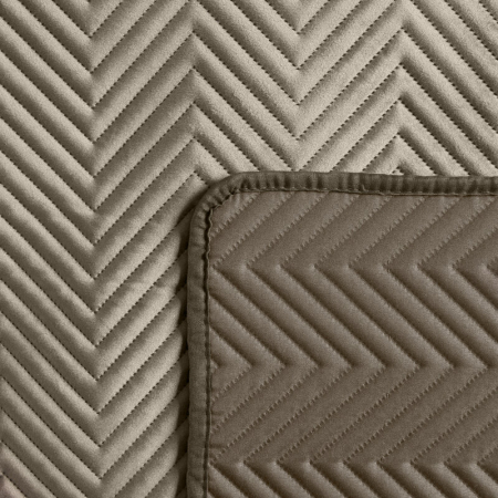 Protecție catifea matlasată pentru fotoliu – 70x160 cm, culoare nisip [2]