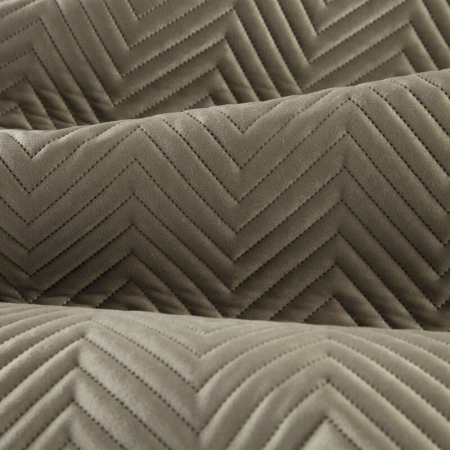 Protecție catifea matlasată pentru fotoliu – 70x160 cm, culoare nisip [1]