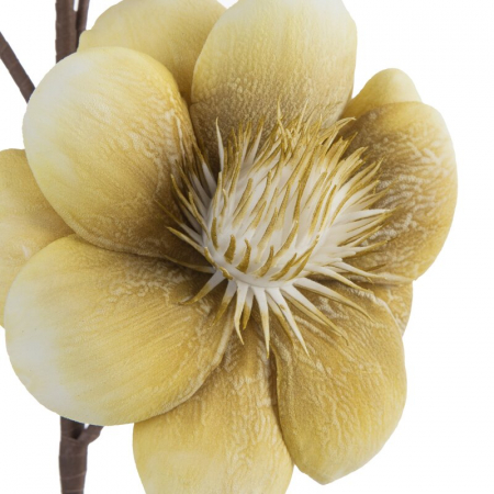 Ramura decorativa cu flori din spuma – 97 cm – Galben-Verzui [1]