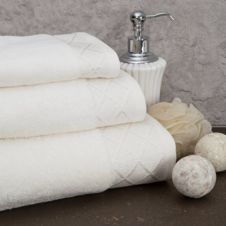 Prosoape - Set 3 prosoape alb-ivoar