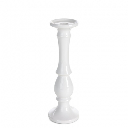 Suport Lumanare Ceramic Alb – 10x32 cm [1]