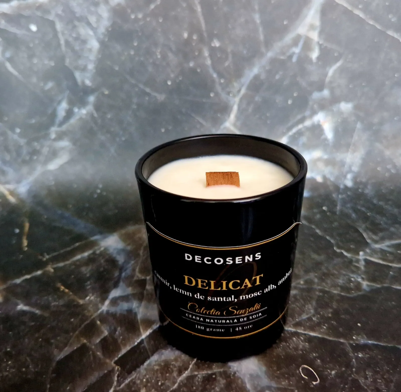 Lumanare parfumata Delicat – casmir & santal |Colectia Senzatii [3]