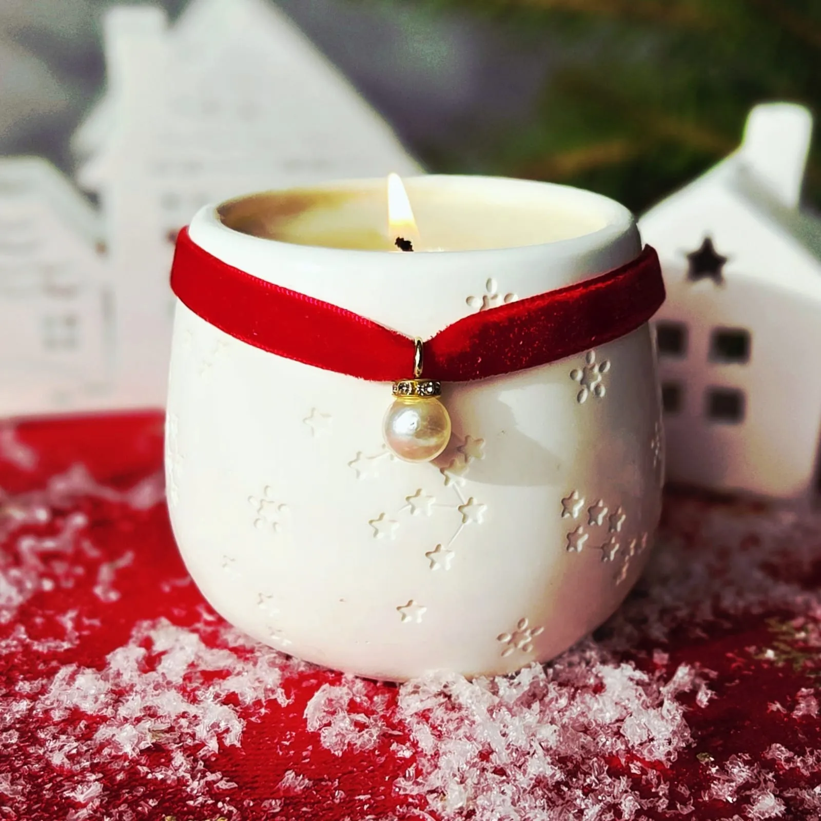 Lumanare parfumata Magia Craciunului - portocale, scorțișoară, vanilie [2]