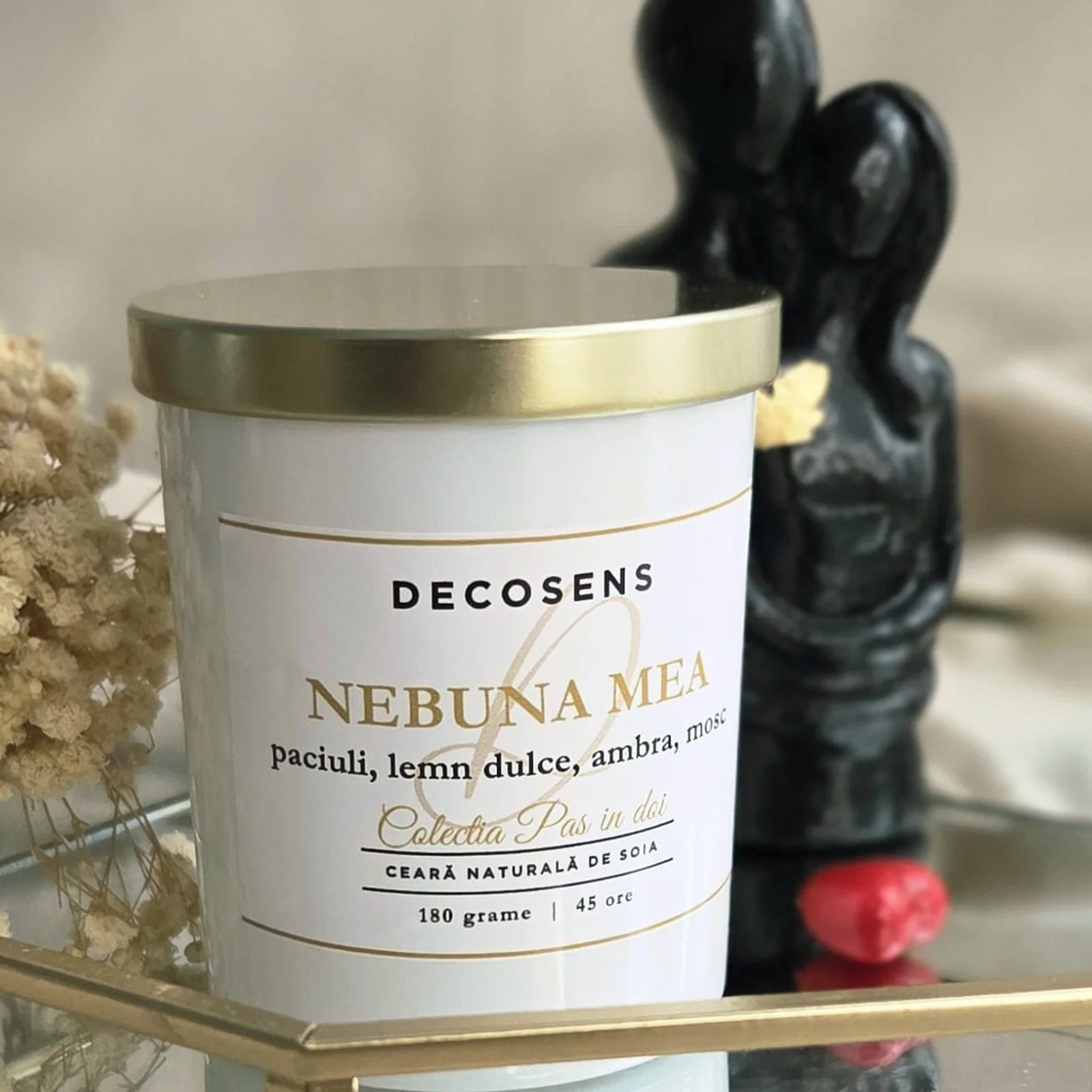 Lumanare parfumata Nebuna Mea – paciuli, lemn dulce, ambra, mosc [2]