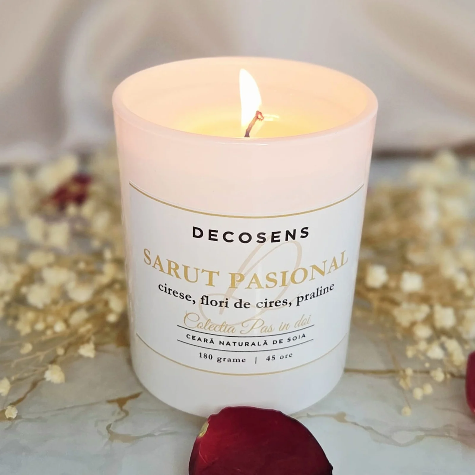 Lumanare parfumata Sarut Pasional – cirese, flori de cires, praline [2]