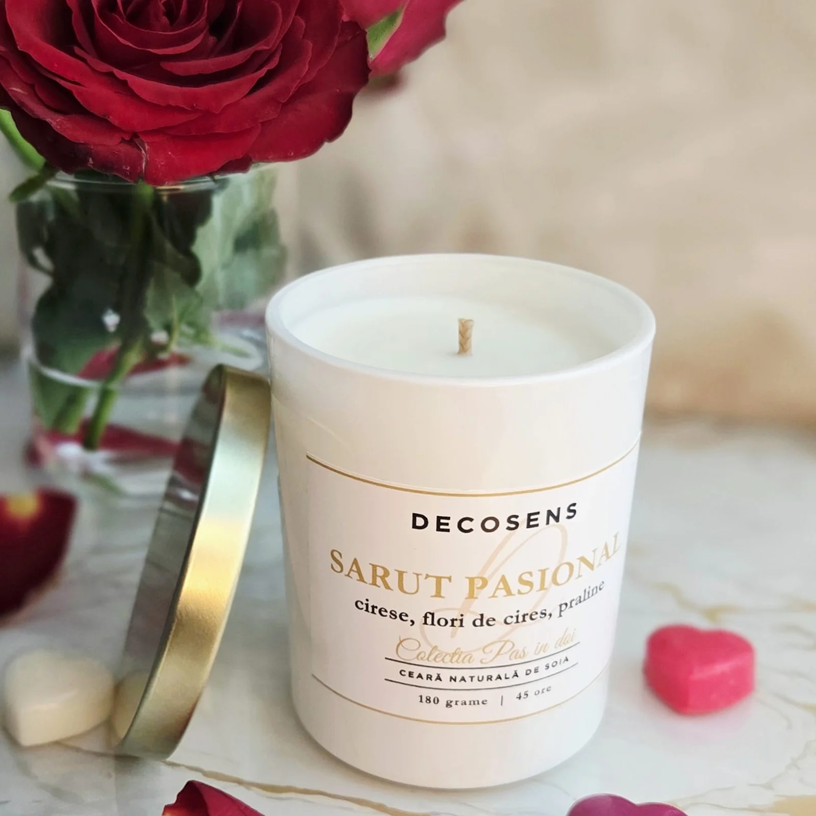 Lumanare parfumata Sarut Pasional – cirese, flori de cires, praline [4]