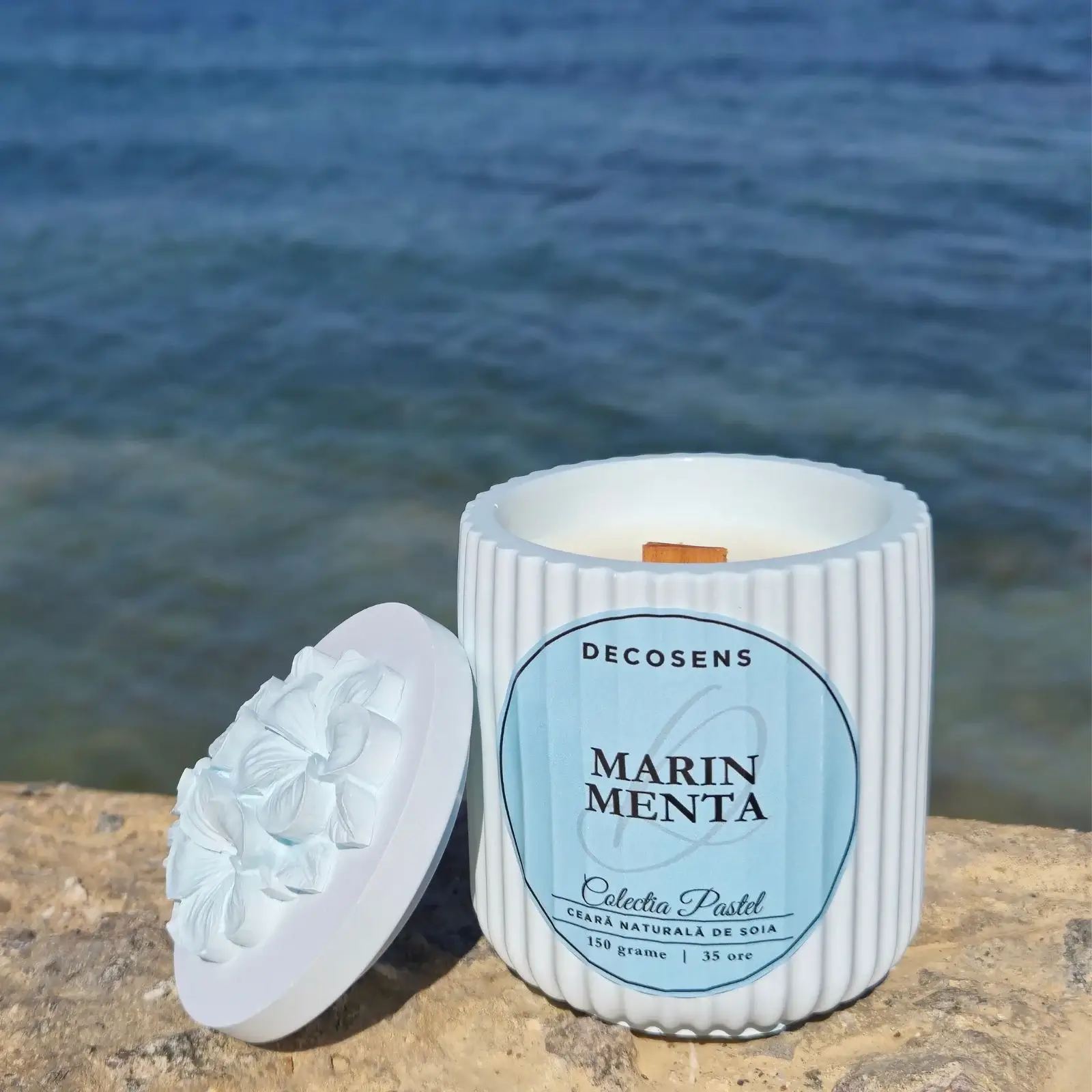 Lumanare Parfumata „Marin - Menta” - Colectia Pastel - 150 gr. [3]