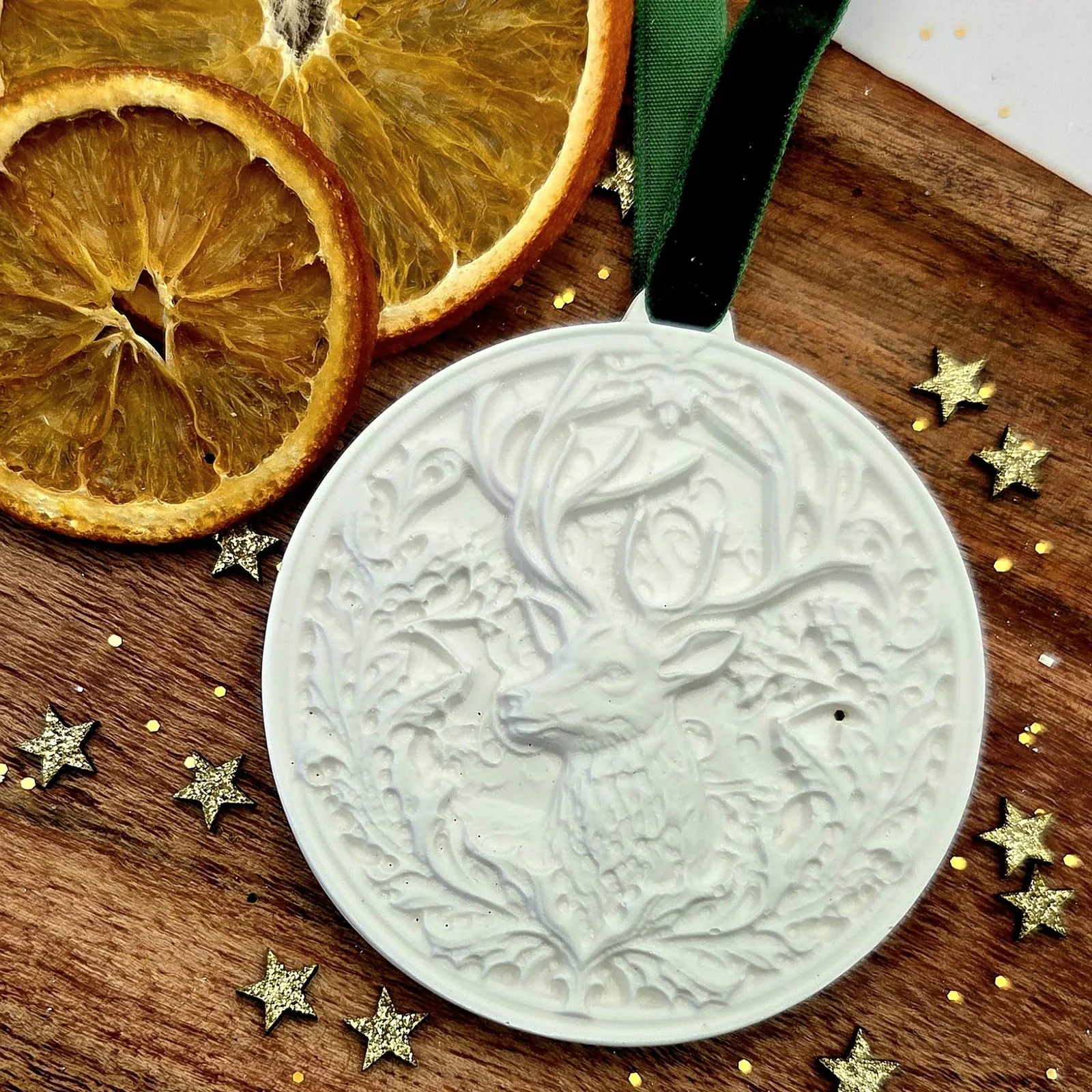 Odorizant ceramic Ornament Craciun  Cerb – portocale si mandarine [2]