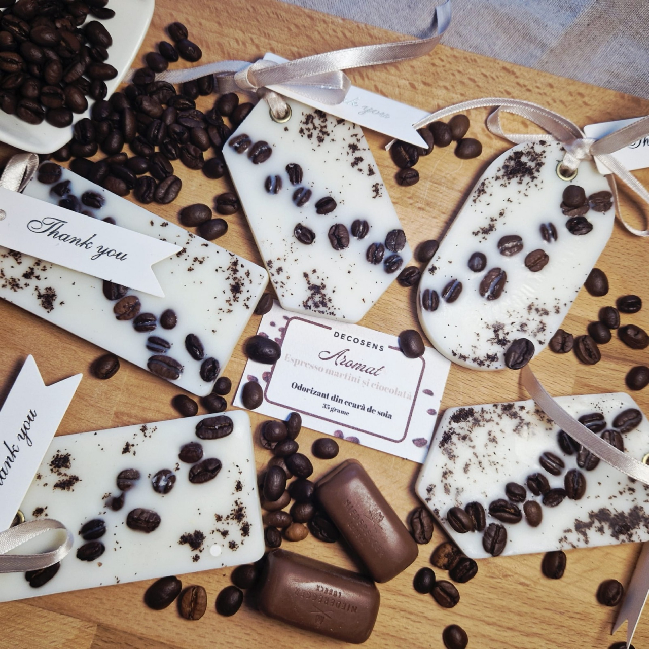 Odorizant natural din ceară de soia „Aromat” – Espresso Martini & Ciocolată - idel pentru dulapuri și spatii mici [3]