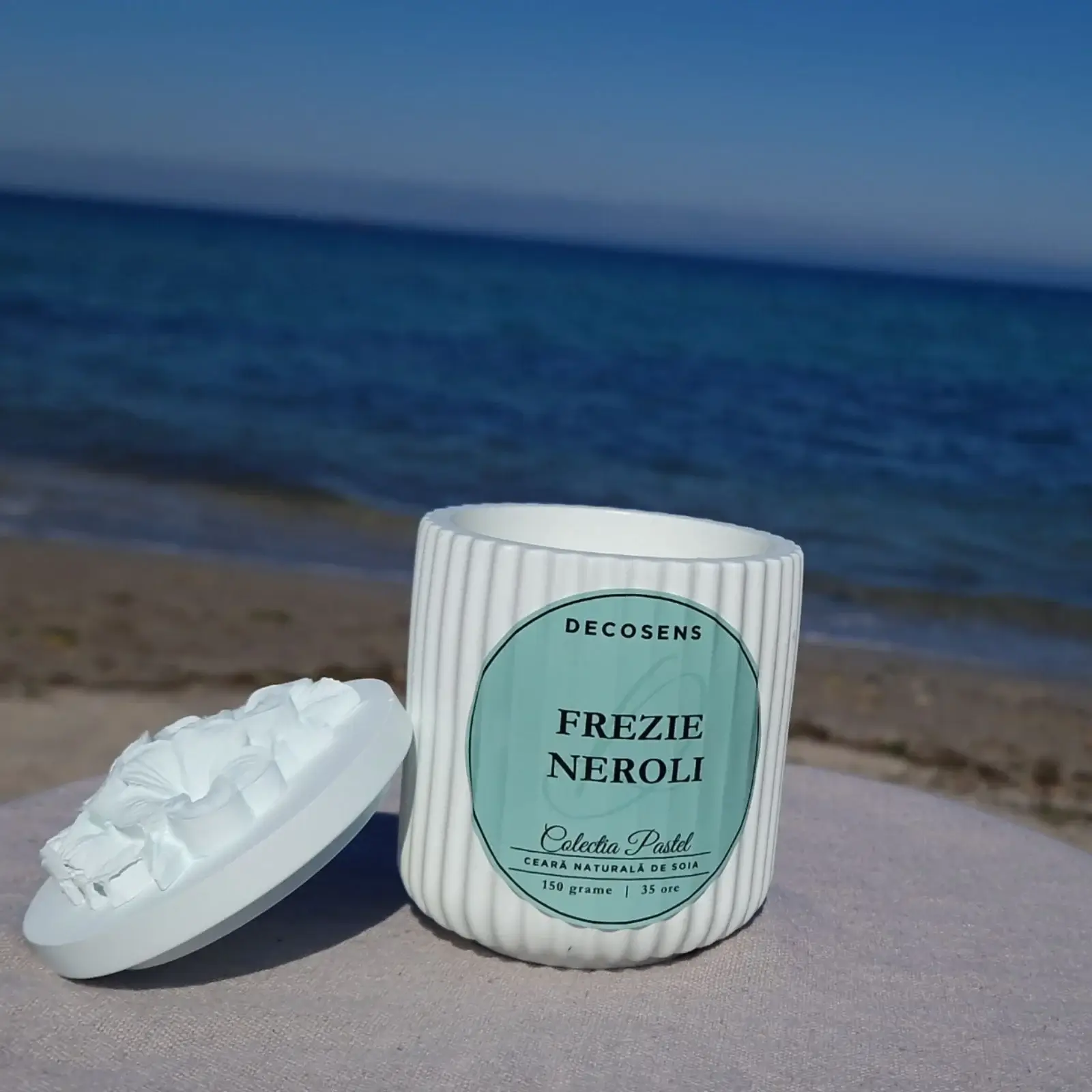 Lumanare parfumata Frezie-Neroli - Colectia Pastel - 150 gr. [2]