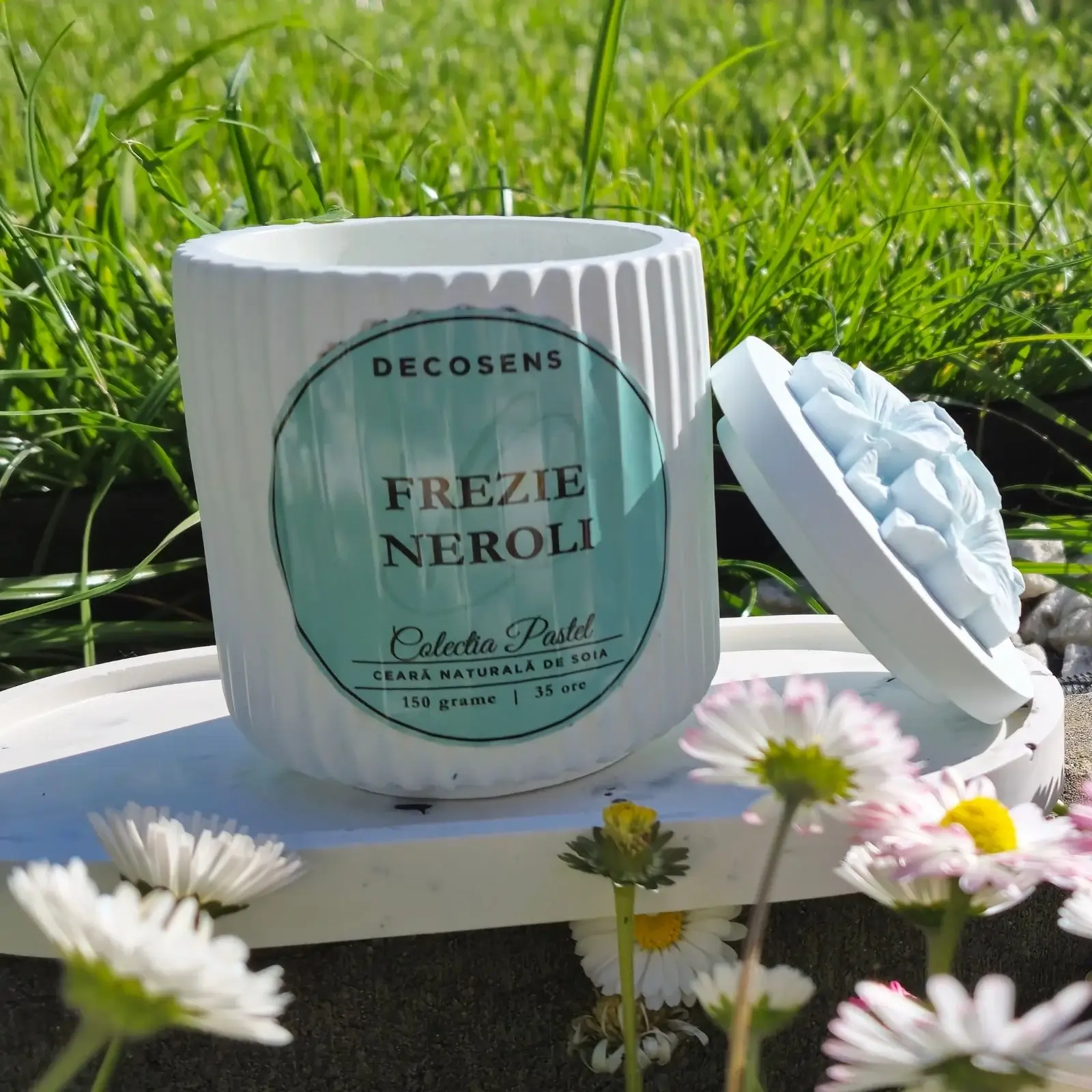 Lumanare parfumata Frezie-Neroli - Colectia Pastel - 150 gr. [1]