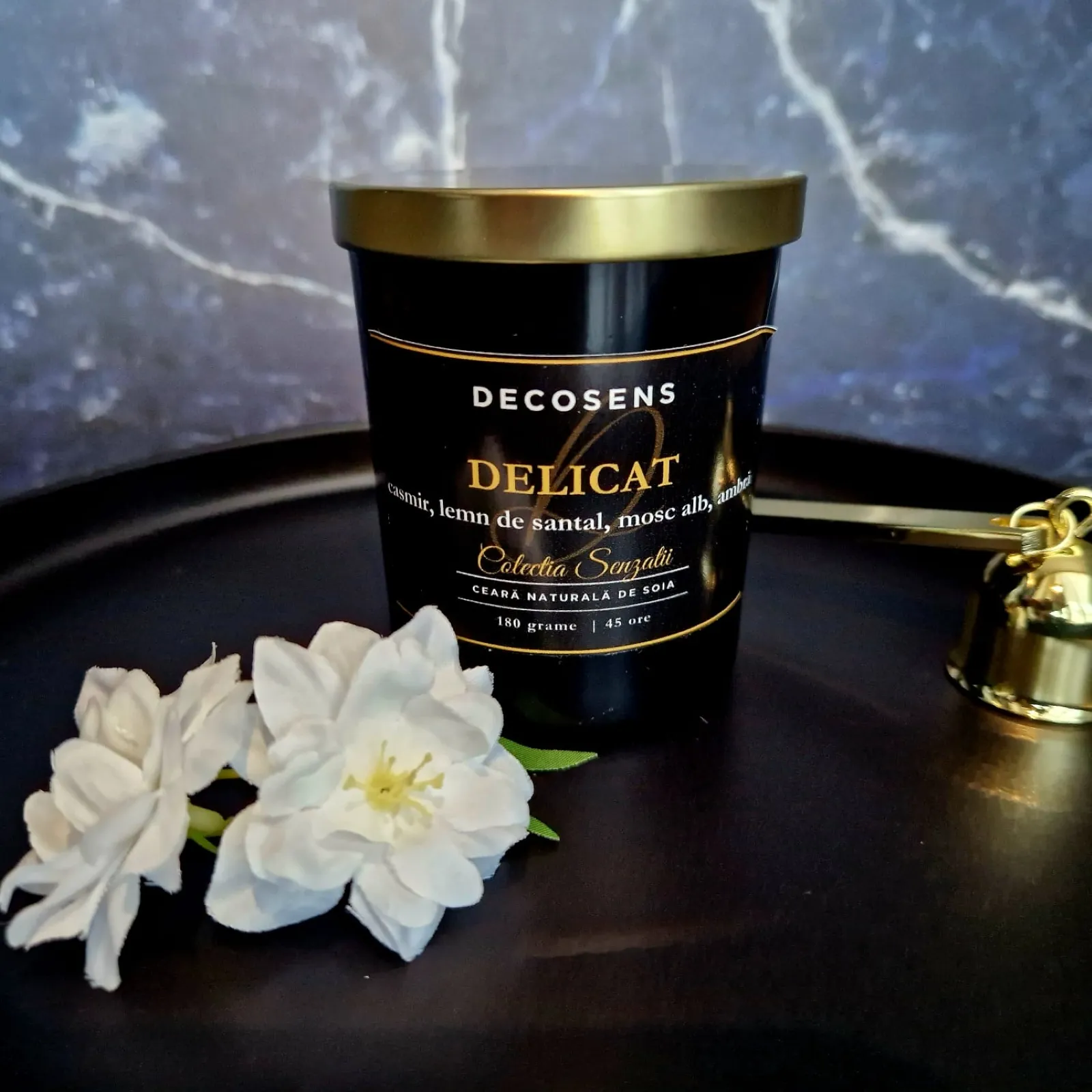 Lumanari Parfumate & Odorizante - Lumanare parfumata Delicat – casmir & santal |Colectia Senzatii