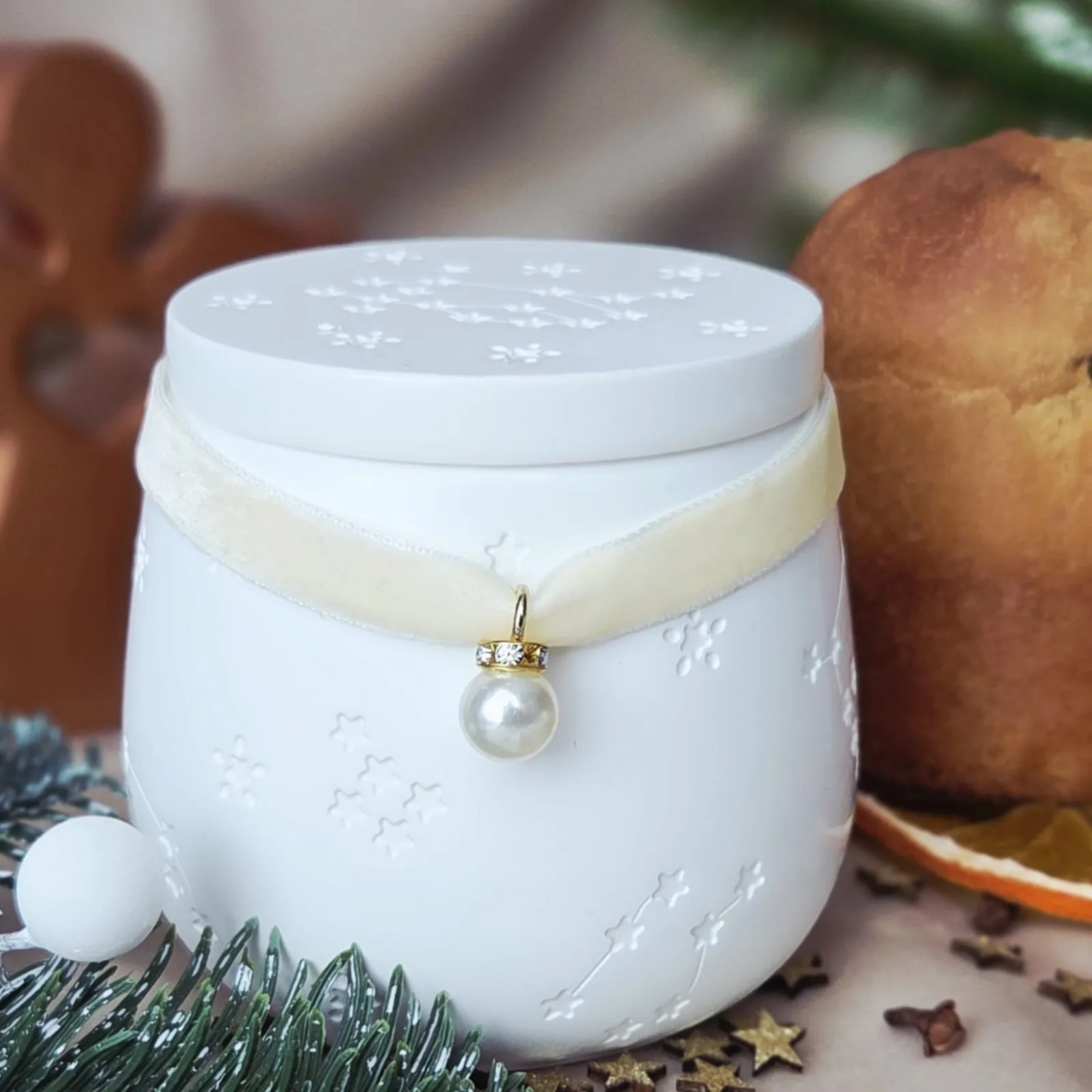 Lumânare parfumată Pufos - Colecția Noapte Înstelată, 120 gr.