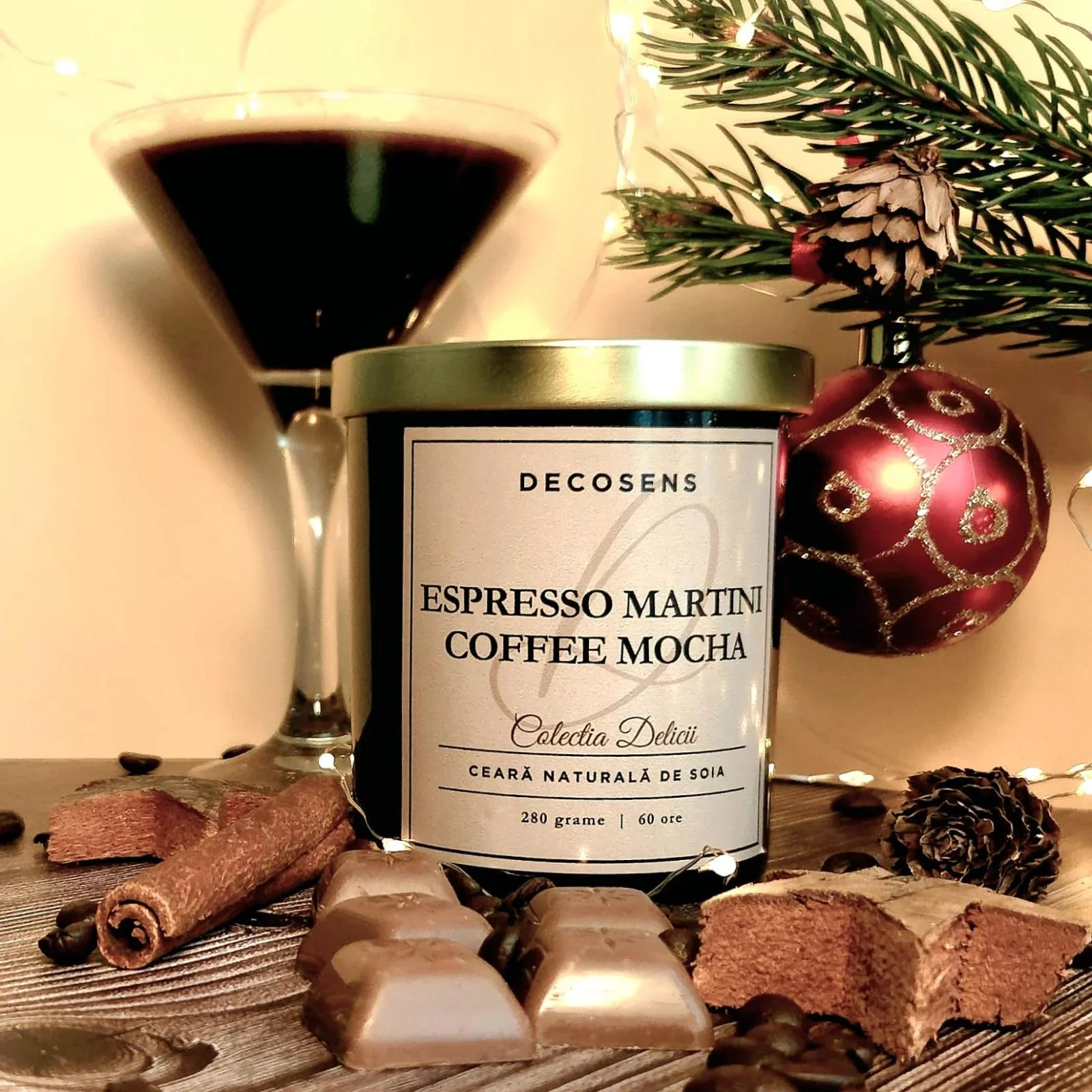 Lumanarea parfumata gurmanda Espresso Martini - Coffee Mocha [3]