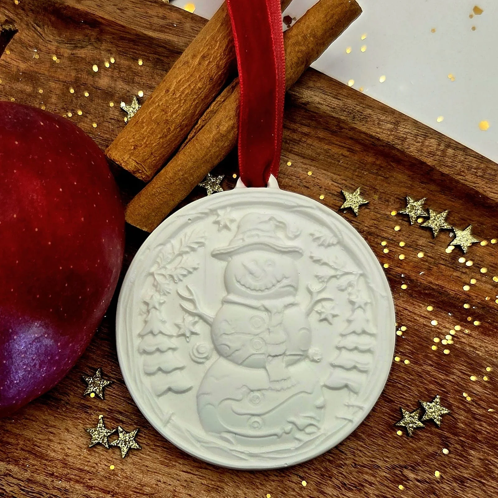 Odorizant ceramic Ornament Craciun Om de zapada - mar si scortisoara [1]