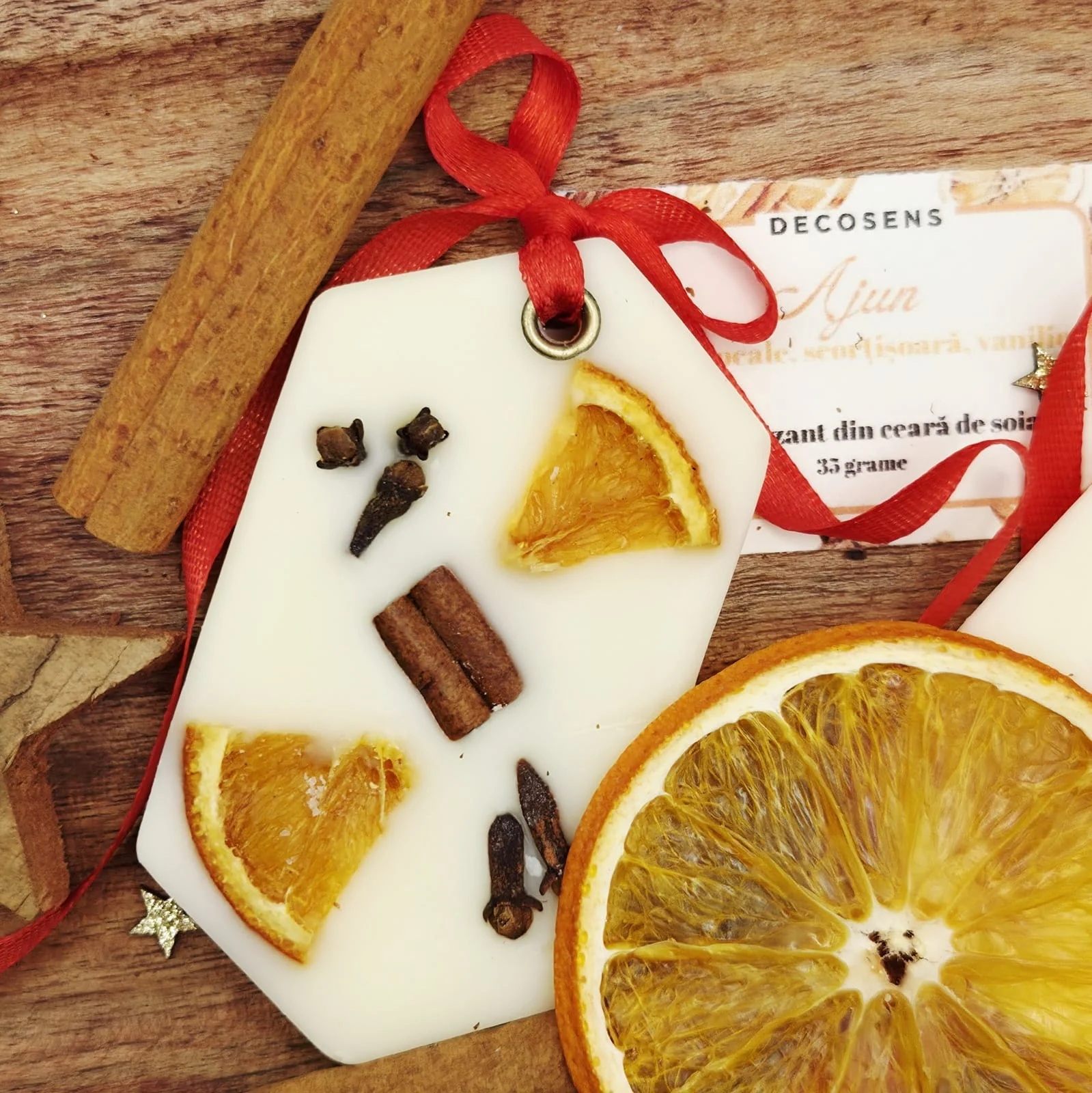 Odorizant din ceara de soia Ajun cu portocala si scortisoara – Decosens [1]