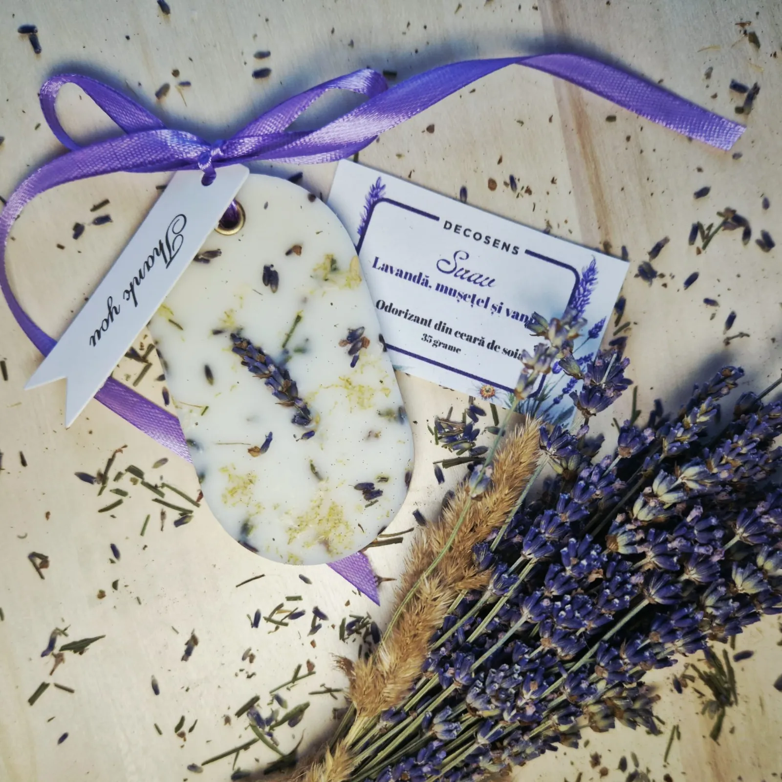 Floral - Odorizant din ceara de soia ,,Suav'' - lavanda, musetel, vanilie