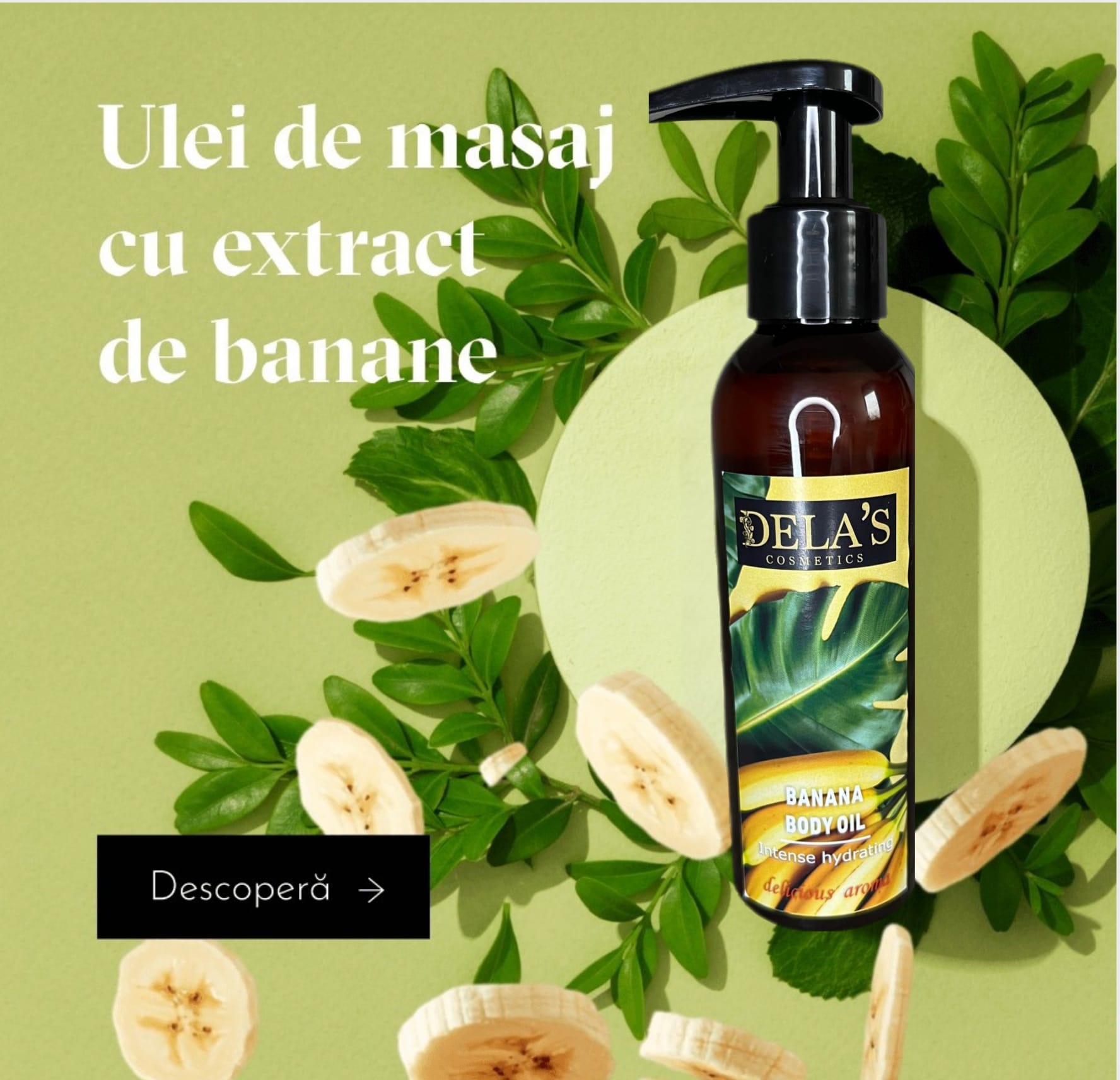 Ulei de masaj cu extract de banane