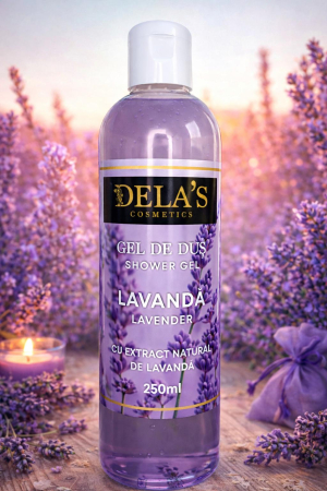 Gel de duș - Gel de duș cu lavandă – relaxare naturală pentru piele