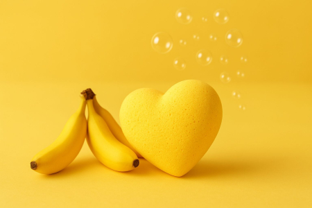 Inimă de baie - Inimă de baie Banane