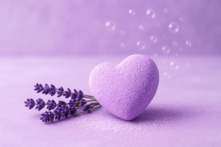 Inimă de baie - Inimă de baie Lavandă