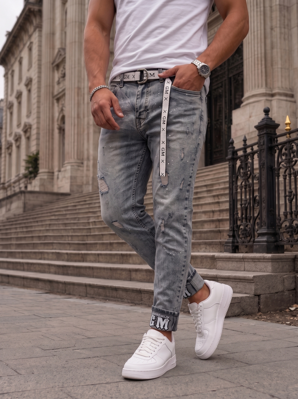 Blugi Slim Fit Light Blue [3]