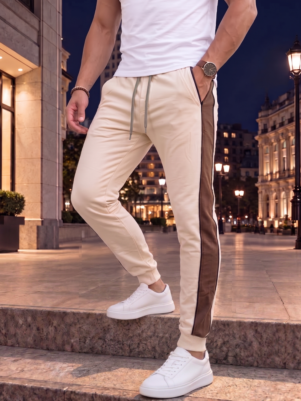 Pantaloni Jogger Bej Guston 201 [2]