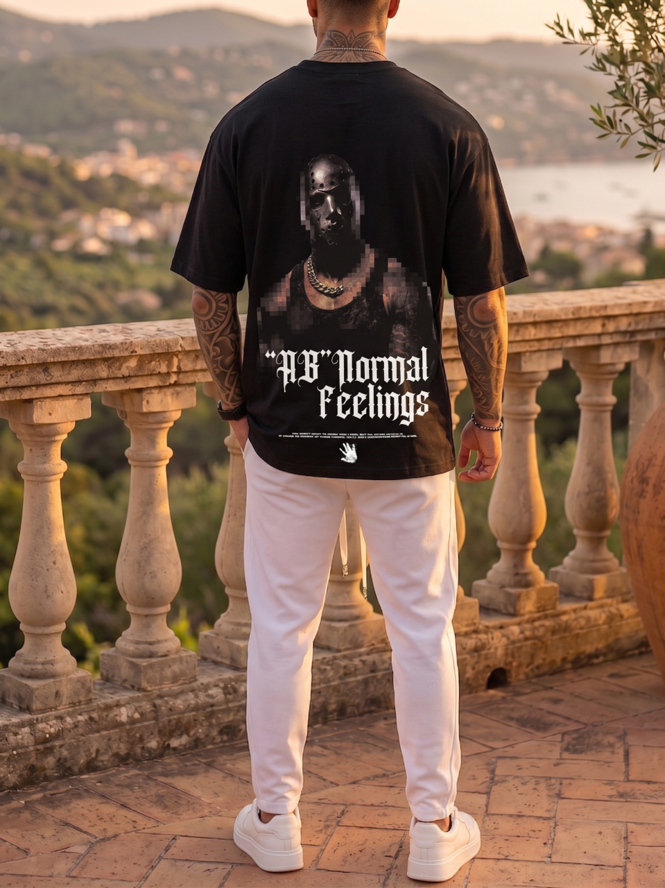 Tricou Oversize Negru - "My Rules" [2]