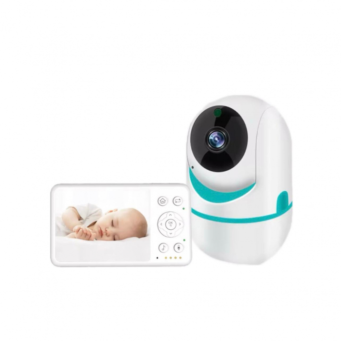 Camera de supraveghere Baby Monitor Wifi LCD de 3,2 inch cu Cameră Rotativă și Funcții Multiple [1]