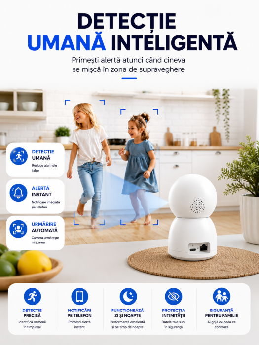 Cameră de Supraveghere WiFi Dual Lens – Siguranță și Control de la Distanță [5]