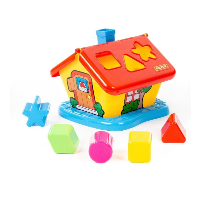 Joc de sortare Casuta educativa cu forme 12luni + Jucărie Educativă pentru Copii, Culori Vii, Forme Geometrice, Dezvoltare Abilități [1]