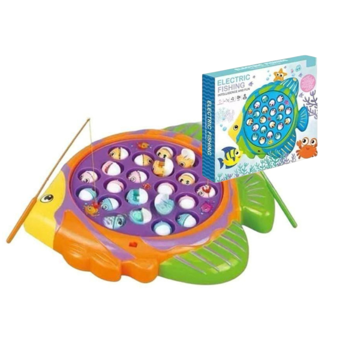 Joc Electric de Pescuit – Joc Interactiv cu Undițe și Peștișori Rotativi [1]