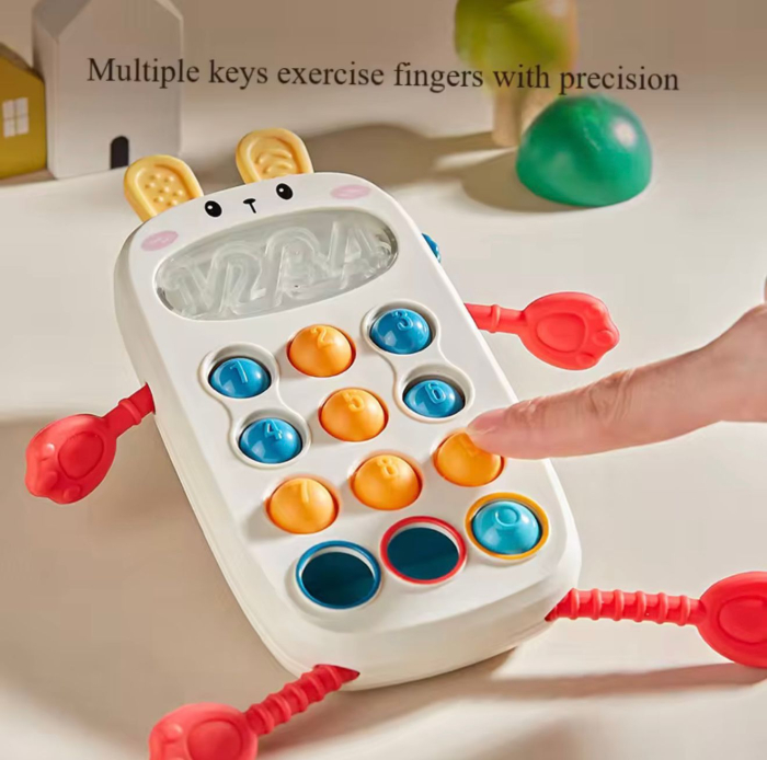 Jucărie Senzorială Telefon Pop-it Animal pentru Bebeluși | Dezvoltare Motorie, Dentiție & Joacă Interactivă | 0+ luni [3]