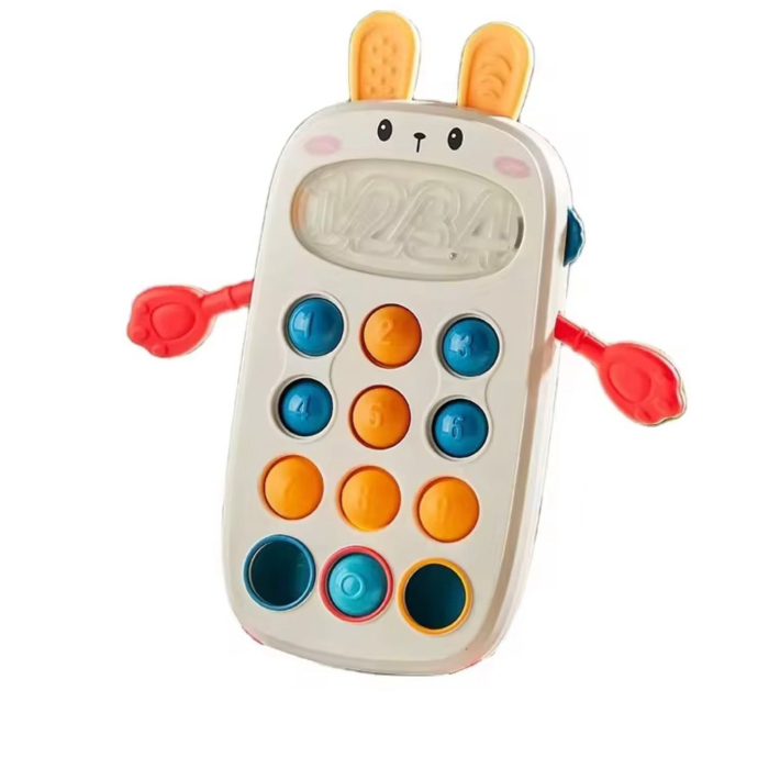 Jucărie Senzorială Telefon Pop-it Animal pentru Bebeluși | Dezvoltare Motorie, Dentiție & Joacă Interactivă | 0+ luni [1]