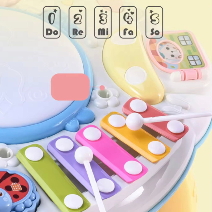 Masuta activitati bebelusi , centru multifunctional, xilofon, elemente senzoriale, cu lumini si sunete, interactiv si educative [5]