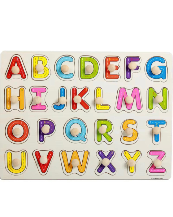 Puzzle Educativ din Lemn – Alfabetul [1]