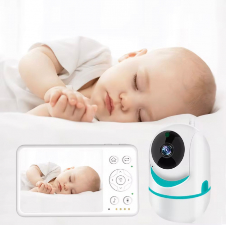 Camera de supraveghere Baby Monitor Wifi LCD de 3,2 inch cu Cameră Rotativă și Funcții Multiple [3]