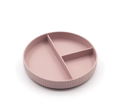 Produse - Farfurie compartimentată  din silicon pentru copii BPA free, 6+ luni, farfurie pentru diversificare