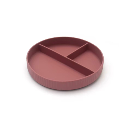 Produse - Farfurie compartimentată  din silicon pentru copii BPA free, 6+ luni, farfurie pentru diversificare
