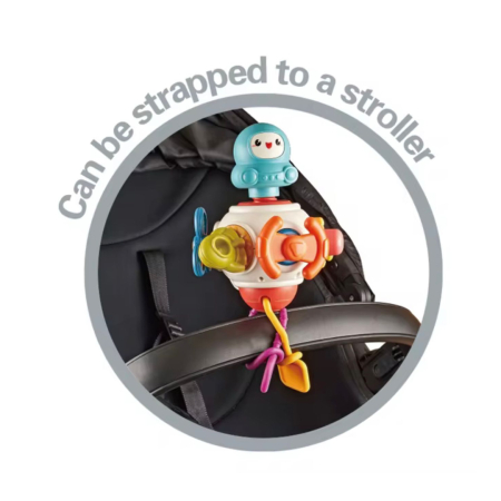 Jucărie Senzorială 8-în-1 pentru Bebeluși | Busy Toy Montessori, Activități Motorii, Rotire | 0+ luni [1]