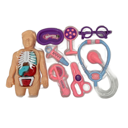 Jucarie Set de Doctor cu Manechin Anatomic, set de joaca 3+ ani [1]